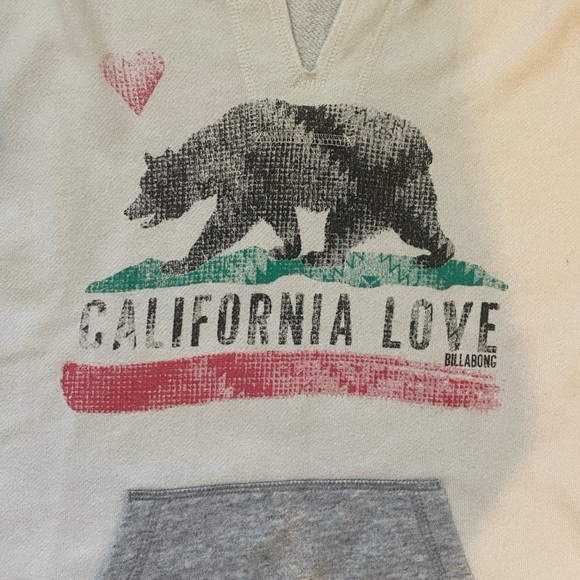 Billabong California Love Bear hoody Sweatshirt - unisex S - Picture 3 of 5